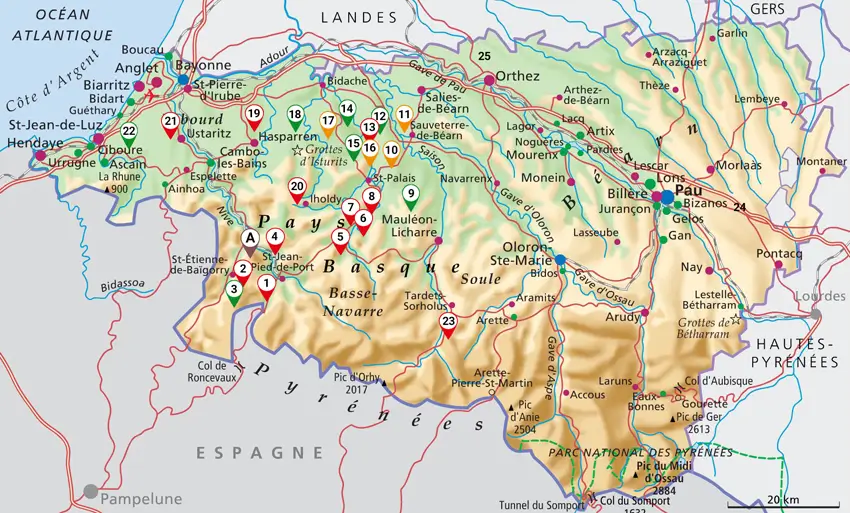 Carte Pyrenees Atlantiques-REPARTITIONS-2025